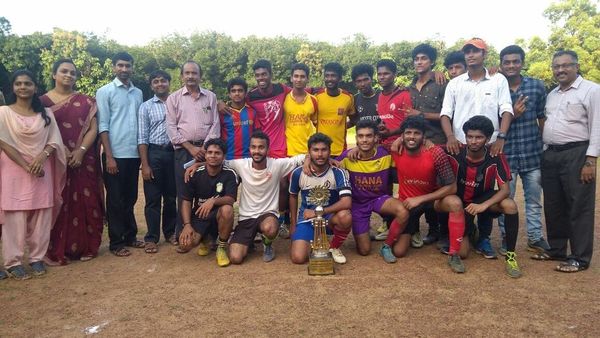 Champions in Inter Department Football Competition