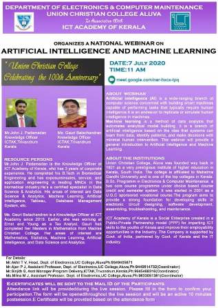 Artificial Intelligence and Machine Learning